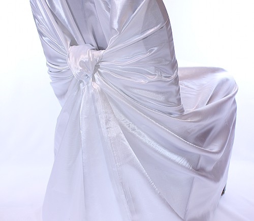 Satin Self-tie Chair Cover