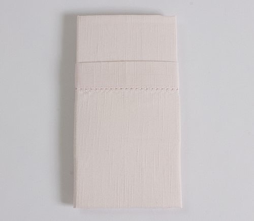 Light Pink Hemstitch Dinner Napkin