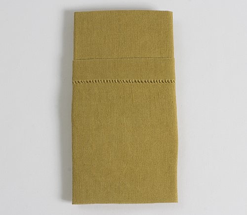 Curry Linen Hemstitch Dinner Napkin (Limited)