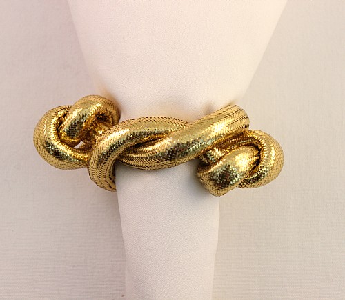 Gold Knot Napkin Ring
