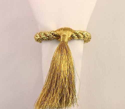 Little Gold Tassel Napkin Ring