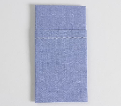 Federal Blue Linen Hemstitch Dinner Napkin (Limited)