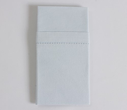 Sky Blue Hemstitch Dinner Napkin