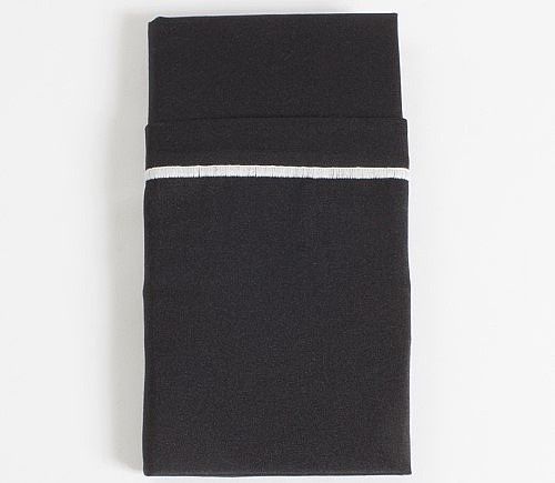 Black with White Border Micki Napkin