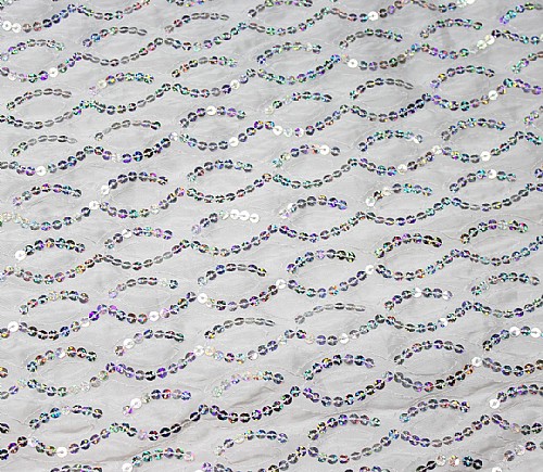 White with Silver Helix