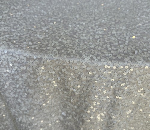 White Sequined Taffeta