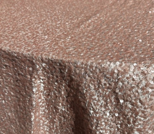 Pink Rose Sequined Taffeta