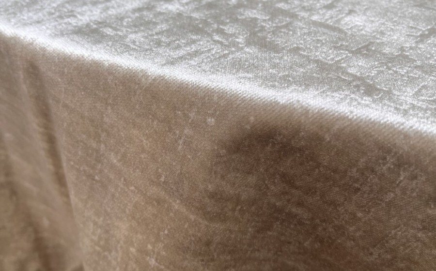 Champagne Distressed Velvet