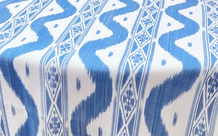 Silk Ikat Fabric – Olive Ocean Ikat