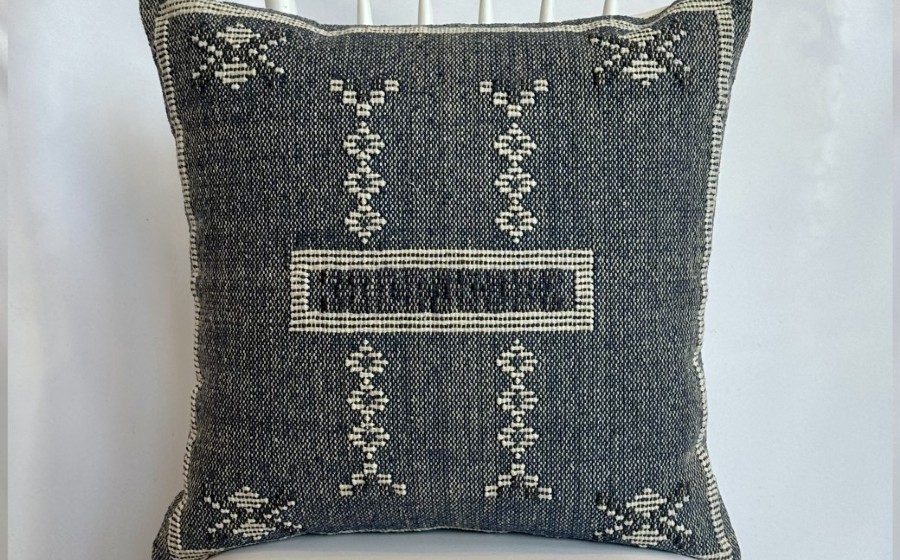 Sampaguita jute pillowcase