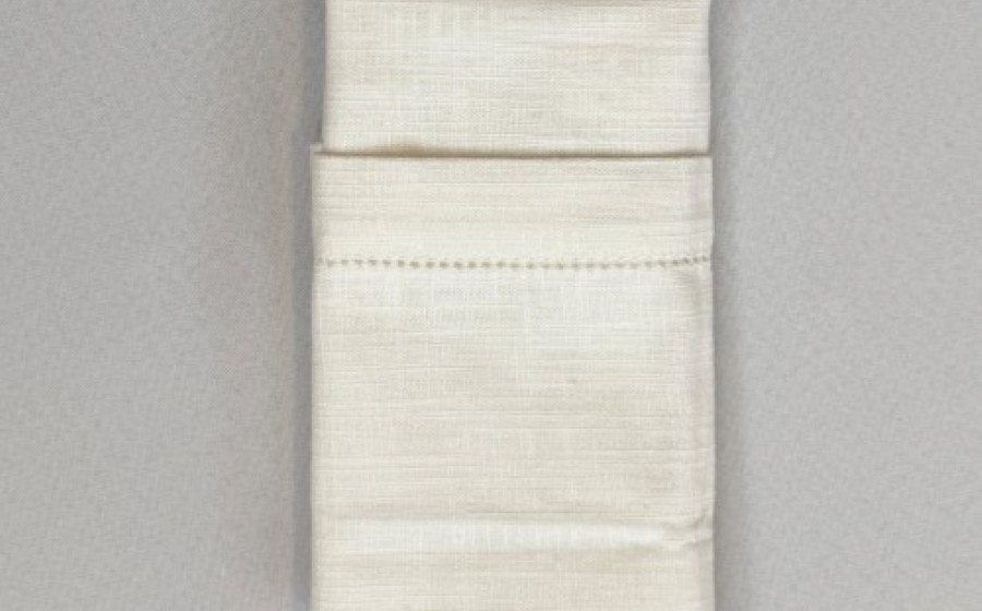 Ivory Hemstitch Lunch Napkin